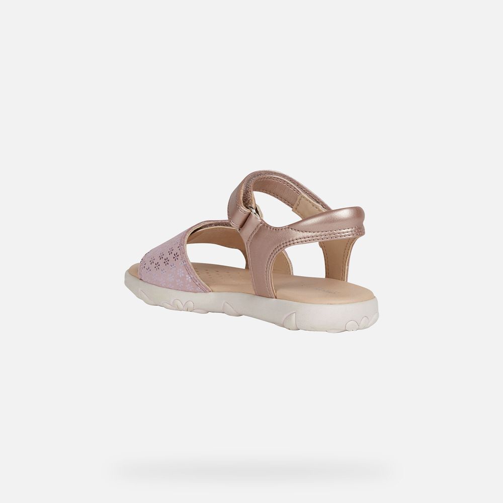 Geox Sandals Pink Haiti - Geox Girls Shoes - NRYJTG692